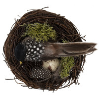 Набор из 2-х изделий декоративных "Пасхальная композиция" (3*4), L19,5 W12 H5 см