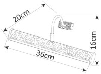 Подсветка для картин Picture Lights Lux A5075AP-2BR Arte Lamp