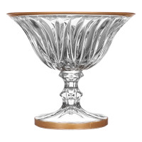 Ваза для конфет н/н 13,5см."Bolero" золотая