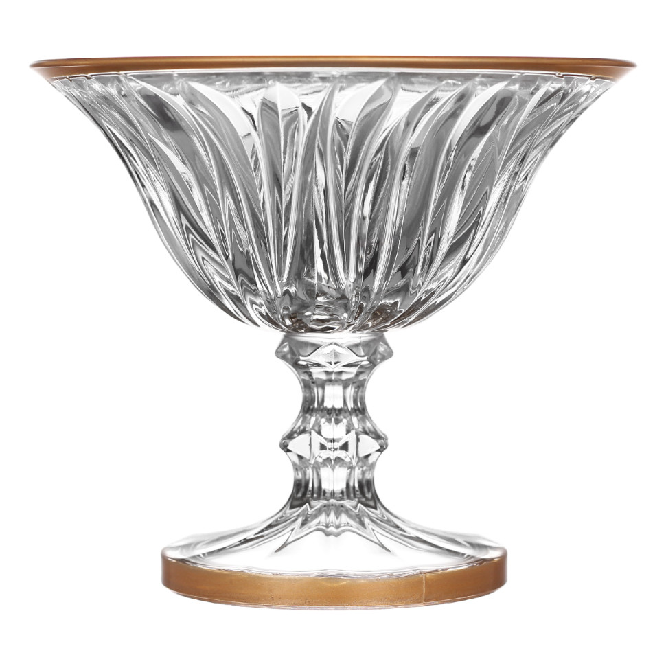 Ваза для конфет н/н 13,5см."Bolero" золотая