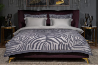 Комплект постельного белья "Саванна" серый полуторный с наволочками 50х70см