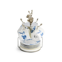 Набор для кофе Michael Aram "Blue Orchid", на 4 персоны, 9 предметов