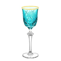 Набор бокалов 220мл.6шт."Роза Голд Бирюза"