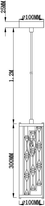 Подвесной светильник Monaco 2101/1S Chrome Escada