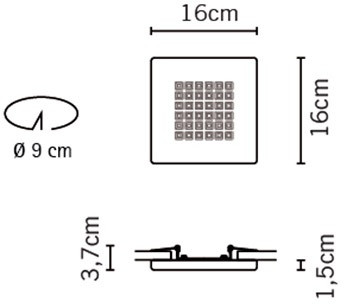Точечный светильник Quadriled F18F0100 Fabbian