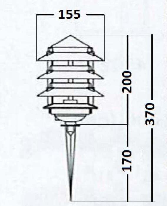 Грунтовый светильник  12622 Bl Oasis Light