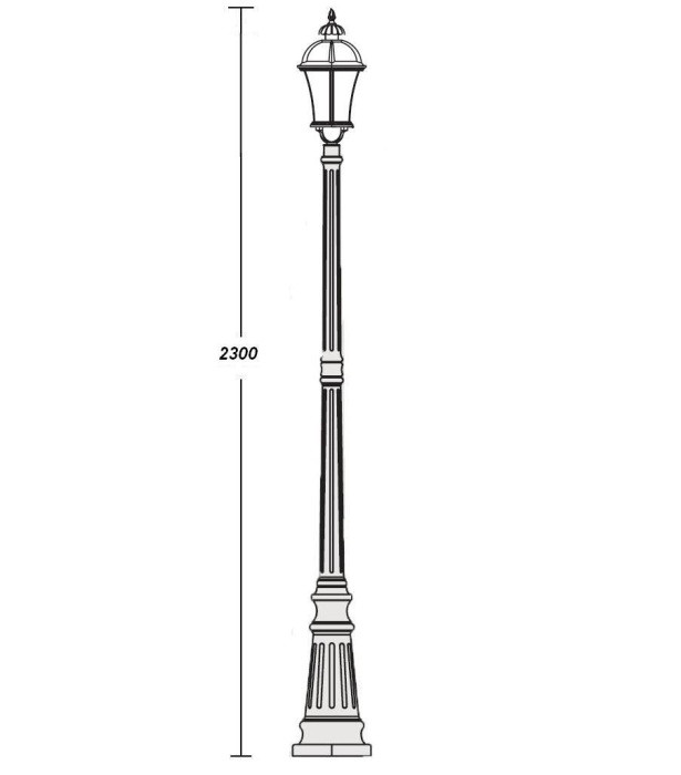 Наземный фонарь  95209L Bl Oasis Light