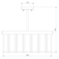 Потолочная люстра Bogates Eclipse 357/5 Smart