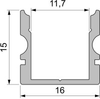 Профиль для светодиодной ленты AU-02-10 970129 Deko-Light
