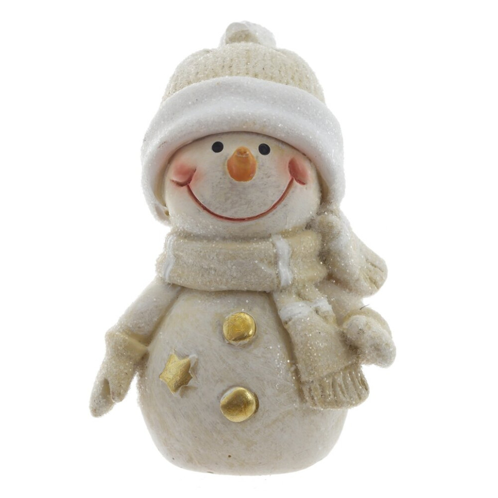 Фигурка декоративная "Снеговик", L4 W4 H5,5 см, 2в.