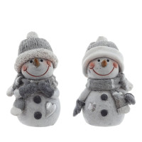 Фигурка декоративная "Снеговик", L4 W4 H5,5 см, 2в.