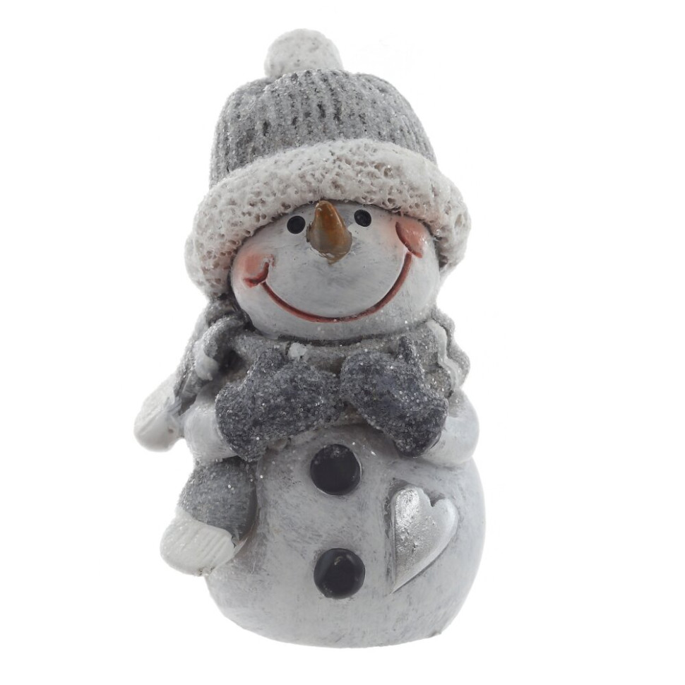 Фигурка декоративная "Снеговик", L4 W4 H5,5 см, 2в.