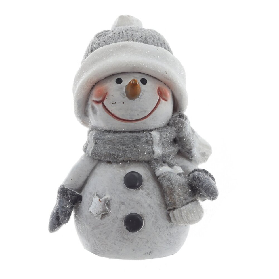 Фигурка декоративная "Снеговик", L4 W4 H5,5 см, 2в.
