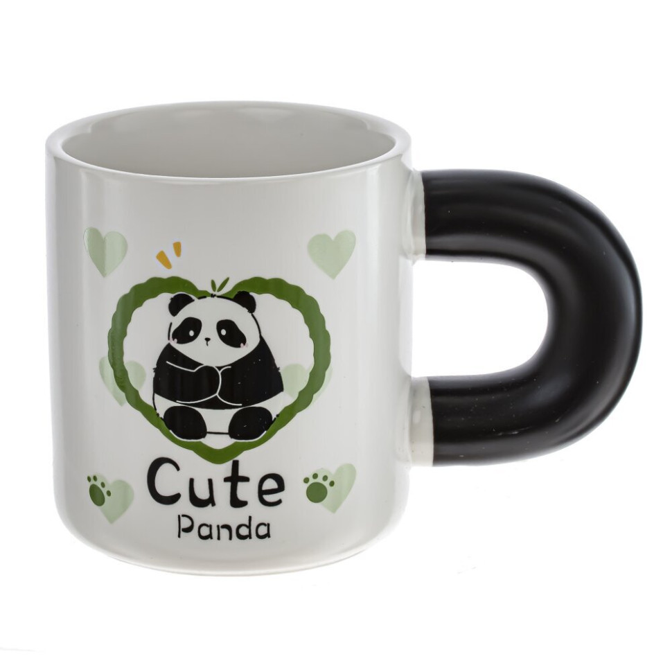 Кружка с крышкой и ложкой, 430 мл, L8,5 W8,5 H9,8 см