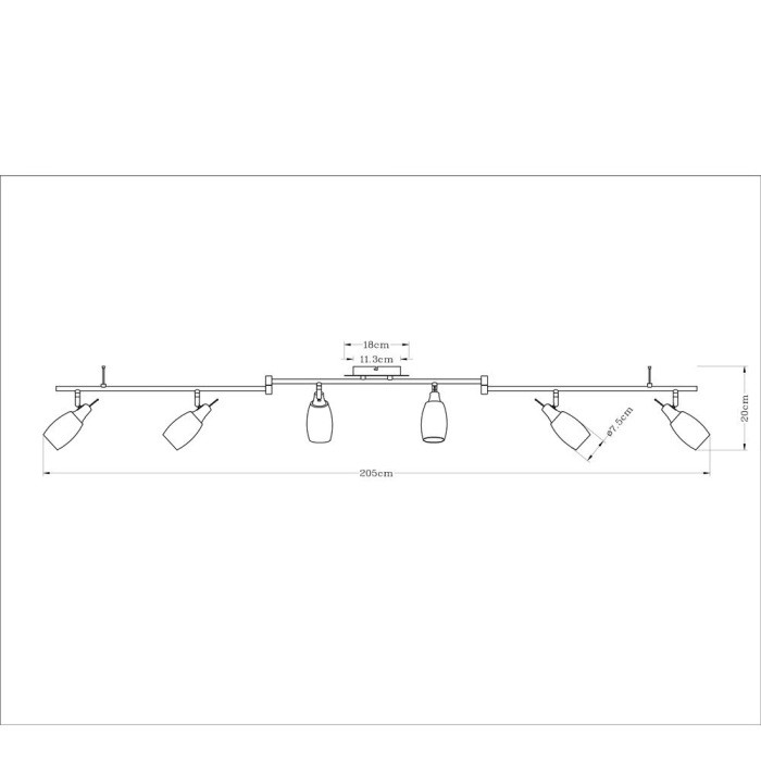 Спот Volare A4590PL-6SS Arte Lamp