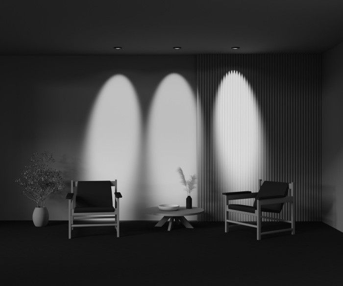 Точечный светильник Lens DL105-12W4K-B Maytoni