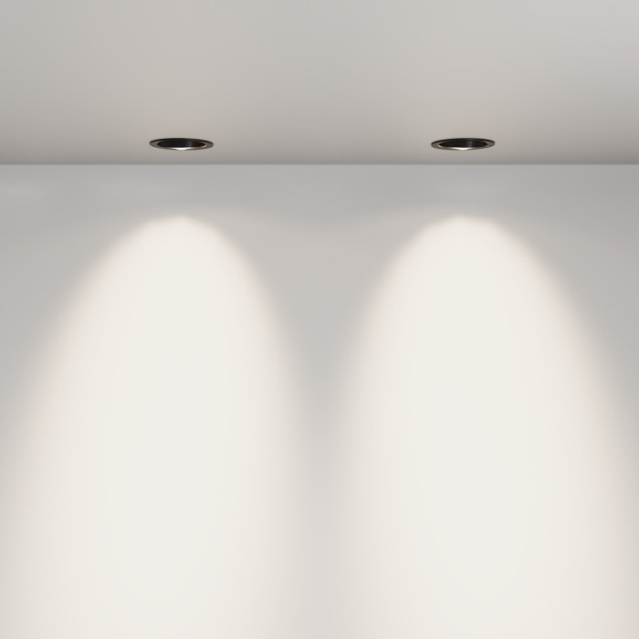 Точечный светильник Lens DL105-12W4K-B Maytoni