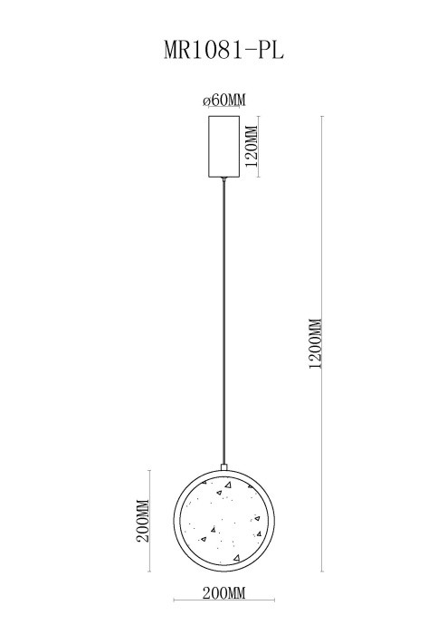 Подвесной светильник Lora MR1081-PL MyFar