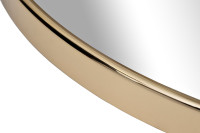 Зеркало двойное на подвесе в золотой металлической раме Зеркало двойное на подвесе в золотой металлической раме