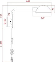 Бра Zetta A7055AP-1BK Arte Lamp