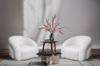 Кресло вращающееся Monblan букле белое Кресло вращающееся Monblan букле белое