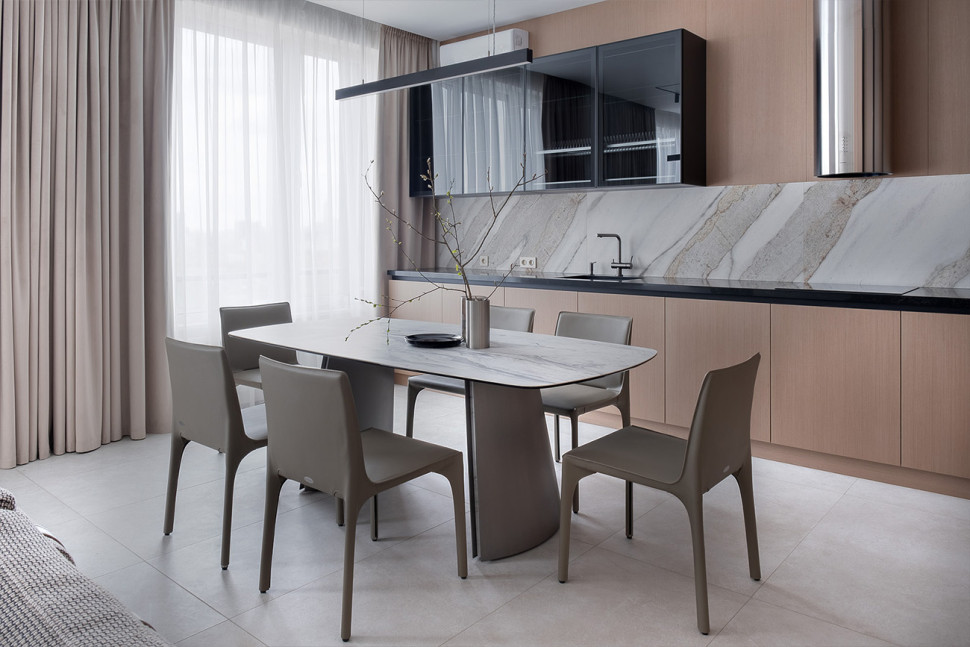 Стол обеденный прямоугольный керамический белый