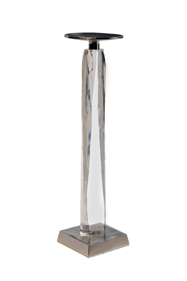 Подсвечник высокий прозрачный