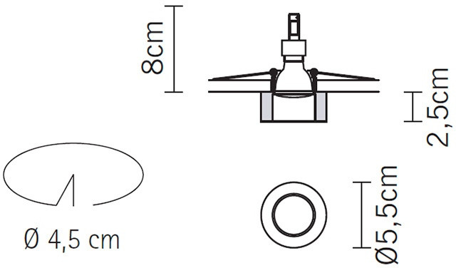 Точечный светильник Venere D55F0611 Fabbian