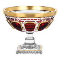 Ваза для конфет н/н 21см."Антик Рубин"