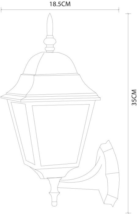 Настенный фонарь уличный Bremen A1011AL-1WH Arte Lamp