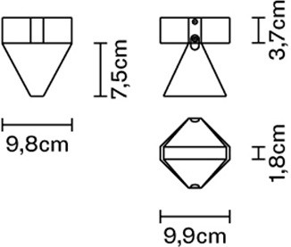 Точечный светильник Tripla F41E0121 Fabbian