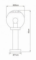 Наземный фонарь Bowle II 3181 Globo