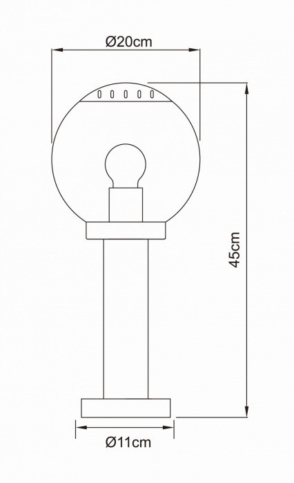 Наземный фонарь Bowle II 3181 Globo