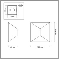 Уличный настенный светодиодный светильник Odeon Light Hightech Tibro 3908/10WL Уличный настенный светодиодный светильник Odeon Light Hightech Tibro 3908/10WL