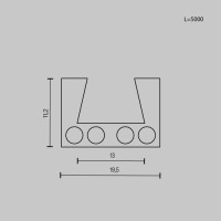 Шинопровод Busbar trunkings Elasity TRX160-115B Maytoni