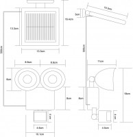 Настенный светильник уличный Solar 3723S Globo