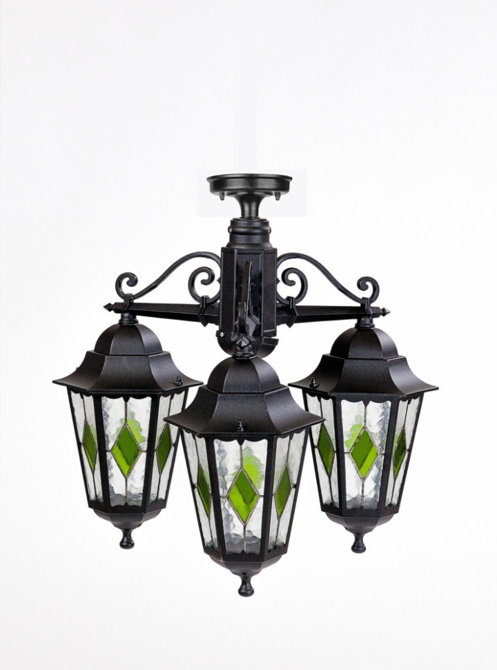 Потолочный светильник уличный PETERSBURG lead GLASS 79870lgA/3 Bl Oasis Light