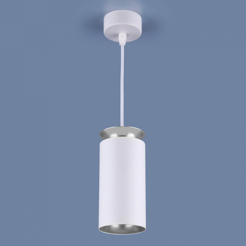 Подвесной светодиодный светильник Elektrostandard DLS021 9+4W 4200К белый матовый/серебро a045502