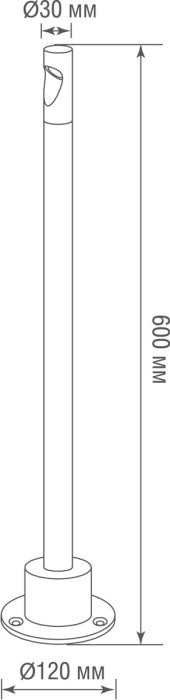 Наземный светильник Sydney DL18154W4DG 600 Donolux