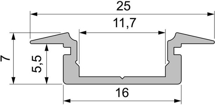 Профиль для светодиодной ленты ET-01-10 975029 Deko-Light
