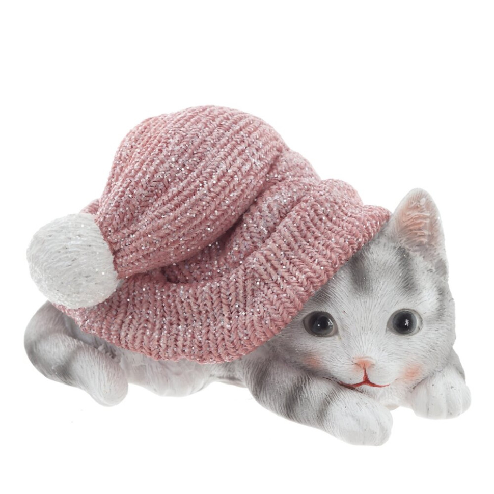 Фигурка декоративная "Котенок",  L13,5 W8 H7,5 см, 2в.