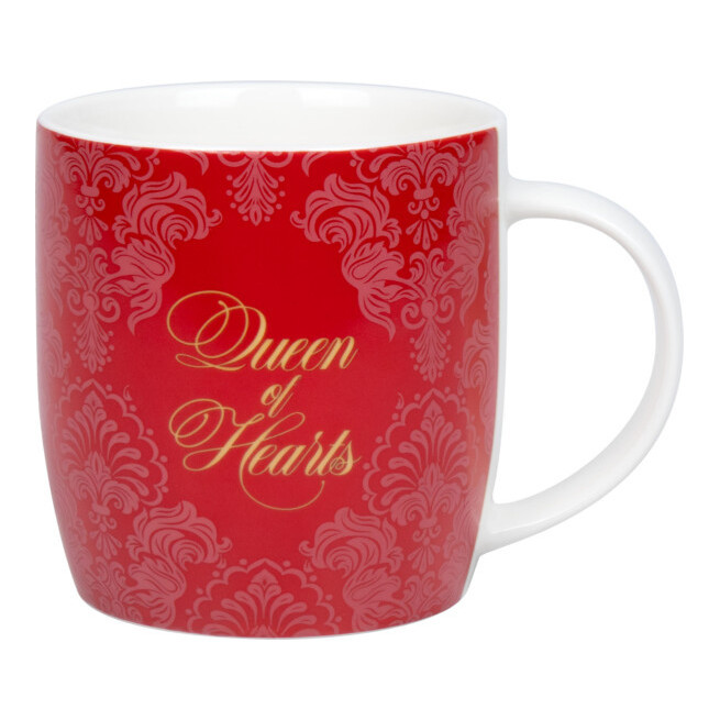 Кружка 400мл."Royal Family Queen of Hearts" красная