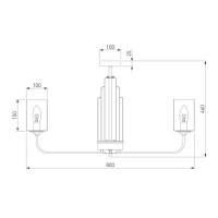 Потолочная люстра Eurosvet Defi 60138/8 сатин-никель