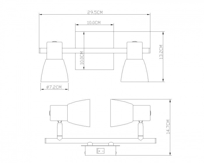 Спот Parry 54530-2 Globo
