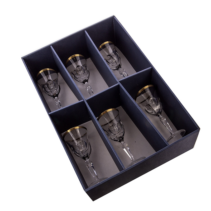 Набор бокалов 90мл.6шт."Палаис Голд"