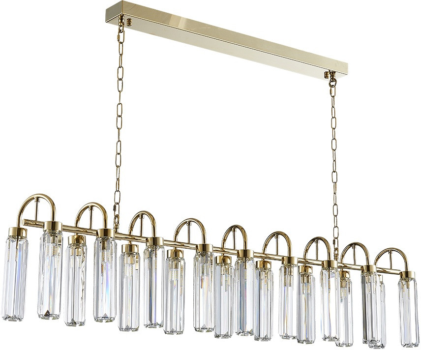 Подвесная люстра 4520 4526+12/S new gold Newport