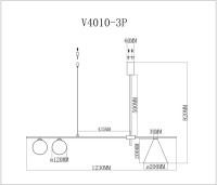 Подвесной светильник Dellay V4010-3P Moderli Подвесной светильник Dellay V4010-3P Moderli