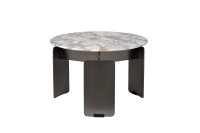 Столик журнальный круглый мраморный