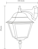 Настенный фонарь уличный Bremen A1012AL-1BK Arte Lamp