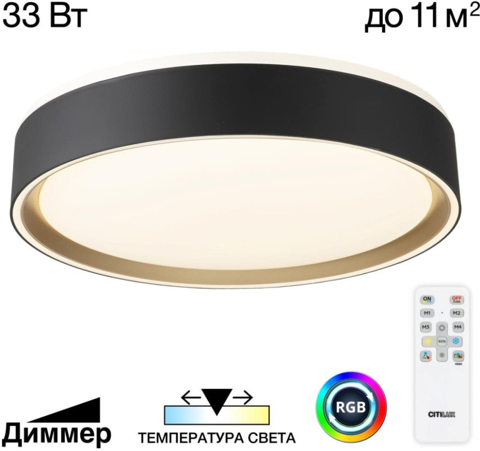 Потолочный светильник Boss CL751251G Citilux